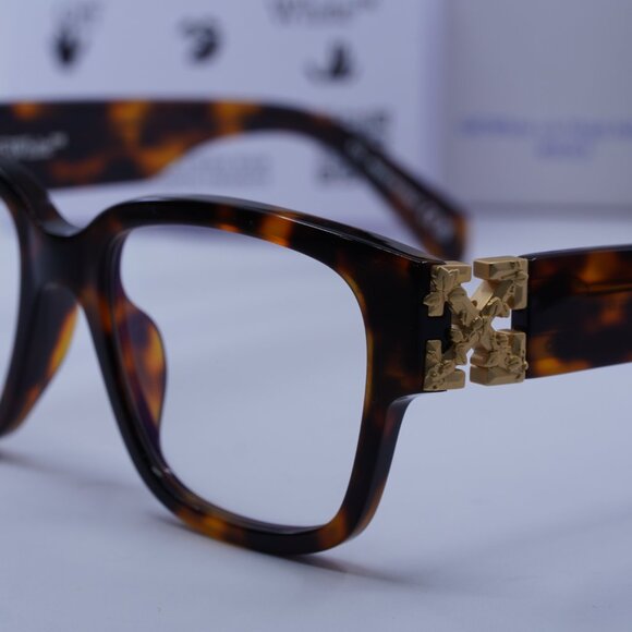 Off-White OERJ047 STYLE 47 6000 Square Eyeglasses 53mm – Havana - Picture 8 of 9